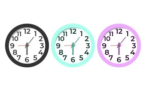 Clock icon Isolated Stock Illustration