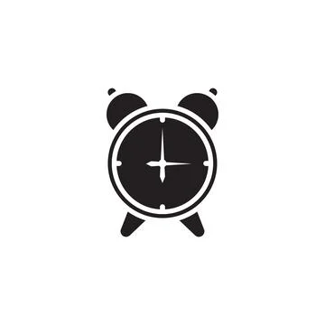 Clock icon logo Stock Illustration