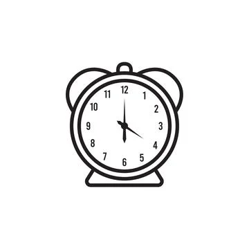 Clock icon logo Stock Illustration