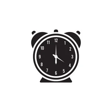 Clock icon logo Stock Illustration