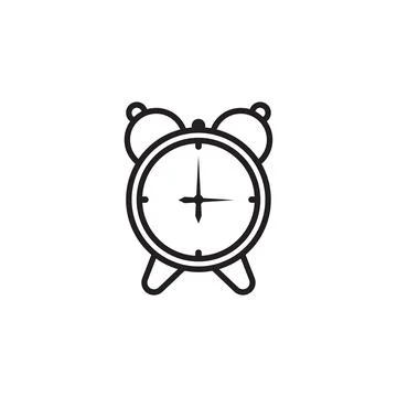 Clock icon logo Stock Illustration