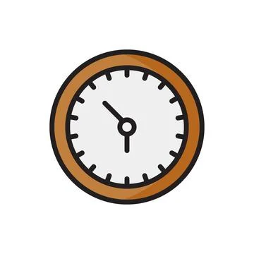 Clock icon logo Stock Illustration