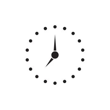 Clock icon logo Stock Illustration