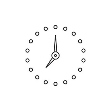 Clock icon logo Stock Illustration