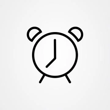 Clock icon logo vector design Stock Illustration