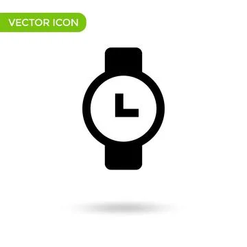 Clock icon. minimal and creative icon isolated on white background. vector il Illustrazione stock