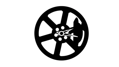 Clock icon monochrome 23 Stock Footage 273965818