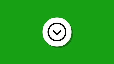 Clock icon motion graphic animation, ticking time symbol with arrow, green .. Stock Footage 327762748