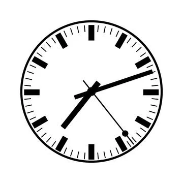 Clock icon simple Stock Illustration