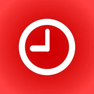 Clock icon stock vector illustration flat design Stock-Illustration
