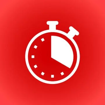 Clock icon stock vector illustration flat design Stockillustratie