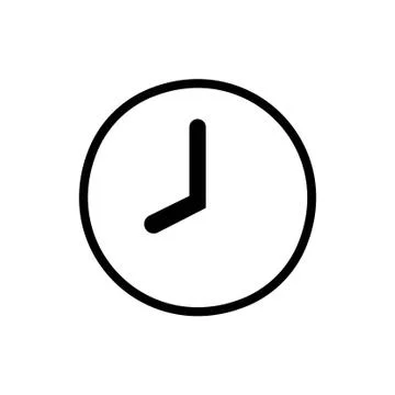 Clock icon stock vector illustration Stock-Illustration