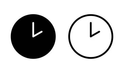 Clock icon. Time icon vector. Clock icon in trendy flat style isolated Stock-Illustration