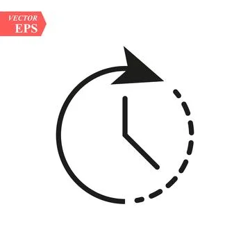 Clock icon. Timer icon. Countdown, deadline, schedule, planning symbol. Vec.. Stock Illustration