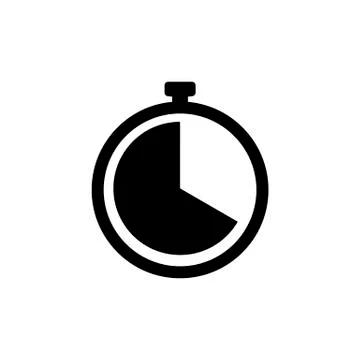 Clock icon. Timer sign. Stopwatch symbol Stock Illustration