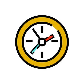 Clock Icon In Trendy Design Vector. clock icon or logo isolated sign symbol v Stock Illustration