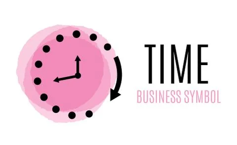 Clock icon in trendy flat style isolated on background. Clock icon page symbol Stock Illustration