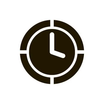 Clock icon in trendy flat style isolated. EPS 10. Stock Illustration
