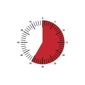 Clock icon, vector alarm icon, timer symbol Illustrazione stock