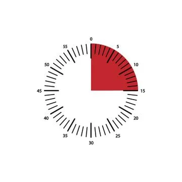 Clock icon, vector alarm icon, timer symbol Stockillustratie