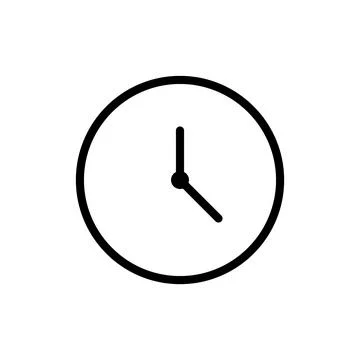 Clock icon vector design templates Stock Illustration