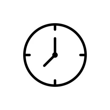 Clock icon vector design templates Stock Illustration