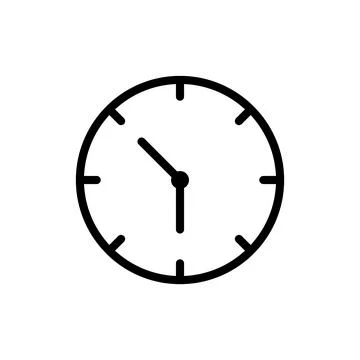 Clock icon vector design templates Stock Illustration