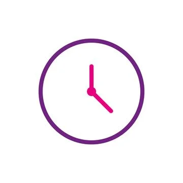 Clock icon vector design templates Stock Illustration