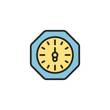 Clock icon vector design templates simple and modern Stock Illustration