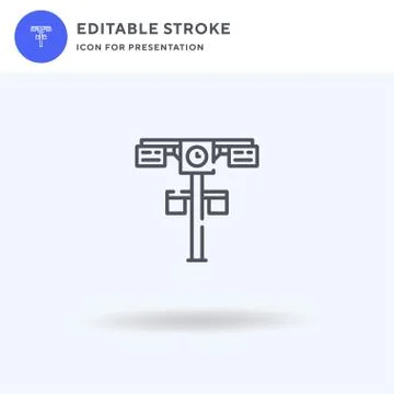 Clock icon vector, filled flat sign, solid pictogram isolated on white, logo Stock Illustration