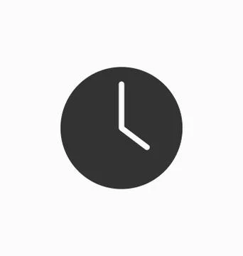 Clock icon vector Stock Illustration