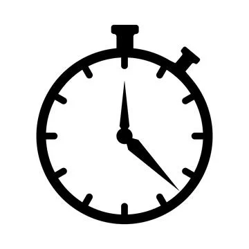 Clock icon vector Stock Illustration
