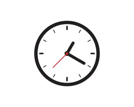 Clock icon vector illustration design Illustrazione stock
