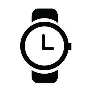 Clock icon, vector illustration. Flat design style Stock Illustration
