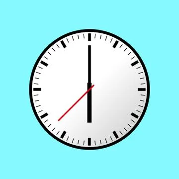 Clock icon, Vector illustration, flat design EPS10 イラスト素材