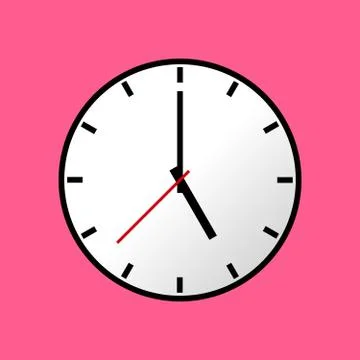 Clock icon, Vector illustration, flat design EPS10 Stock Illustration