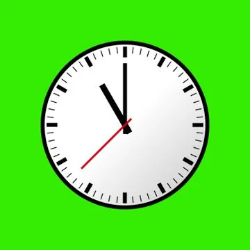 Clock icon, Vector illustration, flat design EPS10 Stock Illustration