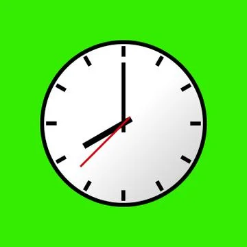 Clock icon, Vector illustration, flat design EPS10 Stock Illustration
