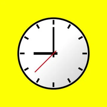 Clock icon, Vector illustration, flat design EPS10 스톡 일러스트