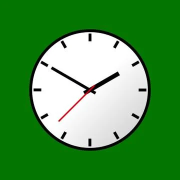 Clock icon, Vector illustration, flat design EPS10 Stock Illustration