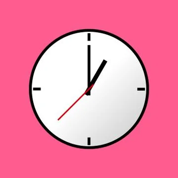 Clock icon, Vector illustration, flat design EPS10 스톡 일러스트