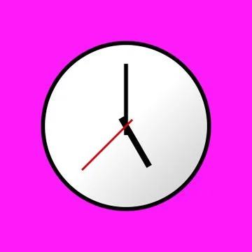Clock icon, Vector illustration, flat design EPS10 스톡 일러스트