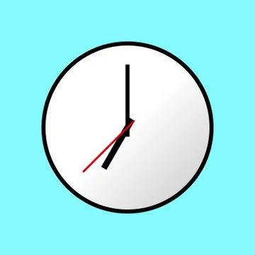 Clock icon, Vector illustration, flat design EPS10 스톡 일러스트