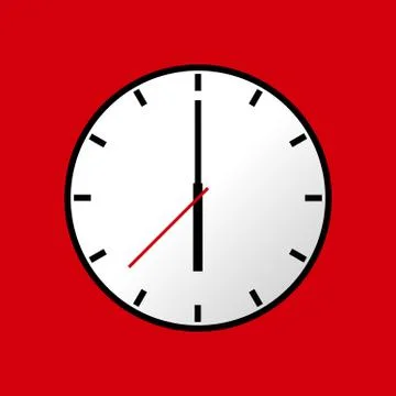 Clock icon, Vector illustration, flat design EPS10 Stock Illustration