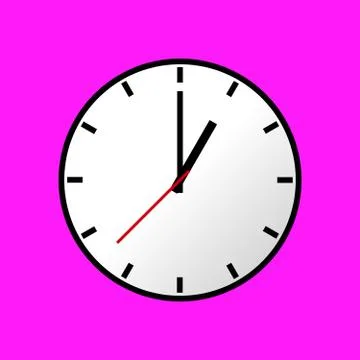 Clock icon, Vector illustration, flat design EPS10 Stock Illustration