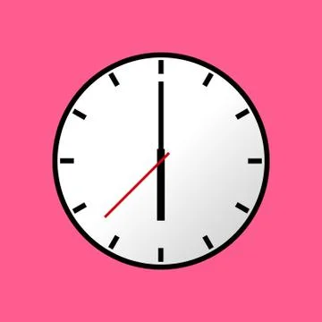 Clock icon, Vector illustration, flat design EPS10 イラスト素材