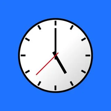 Clock icon, Vector illustration, flat design EPS10 Stock Illustration