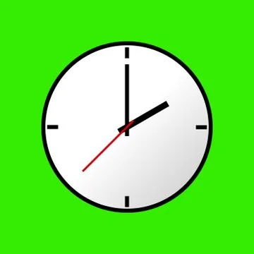 Clock icon, Vector illustration, flat design EPS10 Stock Illustration