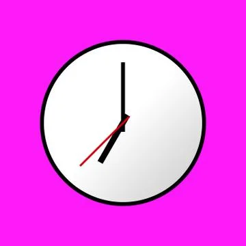 Clock icon, Vector illustration, flat design EPS10 Stock Illustration