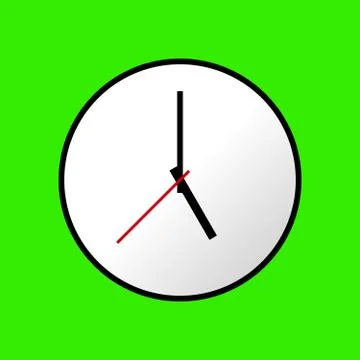 Clock icon, Vector illustration, flat design EPS10 스톡 일러스트